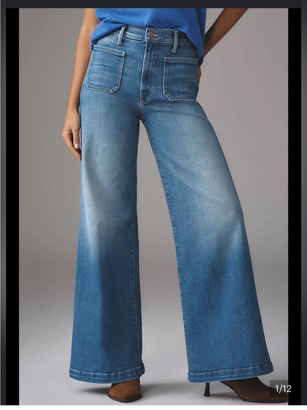 MOTHER roller patch pocket jeans